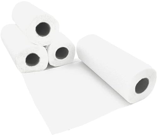 64 Küchenrollen Küchenkrepp Haushaltsüche Küchenpapier 3 lagig Zellstoff weiß 50 Blatt 16x4 Rollen