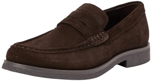 Geox Uomo Claudio C Moccasin, caffè Scuro, 42 EU