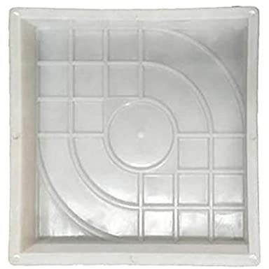 LERONO Stampi in silicone, per creare vialetti, fai da te, mattoni, cemento, pietra, stampo quadrato per lastre, patio, giardino, prato, pavimentazione, vialetto, strada