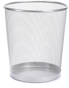 Mülleimer Büro, Papierkorb Metall Mülleimer Mesh Mülleimer aus Drahtgeflecht Runder Drahtkorb Drahtgeflecht Papierkorb Metall Mülleimer für Badezimmer Schlafzimmer Klassenzimmer