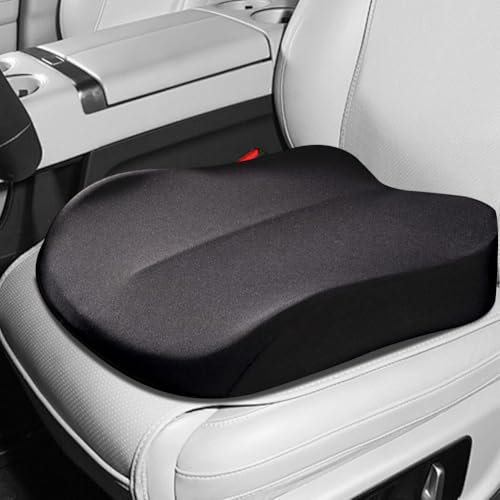 ACBAGI Siège rehausseur de voiture pour adulte pour conducteur, coussin de siège de conduite, coussin de siège confortable en mousse à mémoire de forme pour la hauteur, siège rehausseur pour voiture
