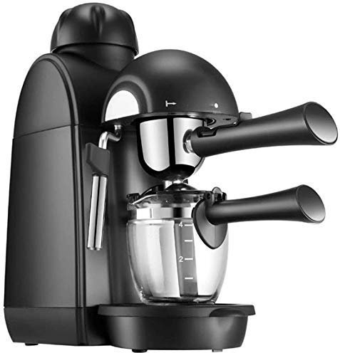 MYVVKIA Cafetera Cafetera Espresso Cafetera Espresso 5 Bar Cafetera Espresso y Capuchino con Espumador De Leche Cafetera Espresso con Vaporizador Negra