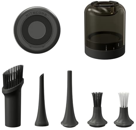 NITECORE BB Nano Kit de nettoyage avec filtre haute densité, bac à poussière, buses en silicone et brosse, spécialement conçu pour le ventilateur électronique BB Nano