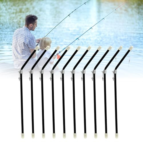 Anti-Groviglio Bracci, Anti-Tangle Boom, Connettore Pesca, Set di 10 Bracci in PVC Traslucido Nero, Accessori da Pesca con Girella Curva,per la Pesca in Mare, Pesca a Feeder e Pesca ,20 centimetri