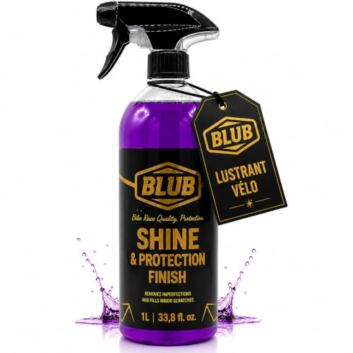 BLUB Bike Finish Spray Protector y Abrillantador Bicicleta, Acabado Brillo | Acabado Brillante o Mate, Capa Protectora, Repele Suciedad y Agua, Ideal Limpieza Bicicleta, Kit Limpieza Bicicleta