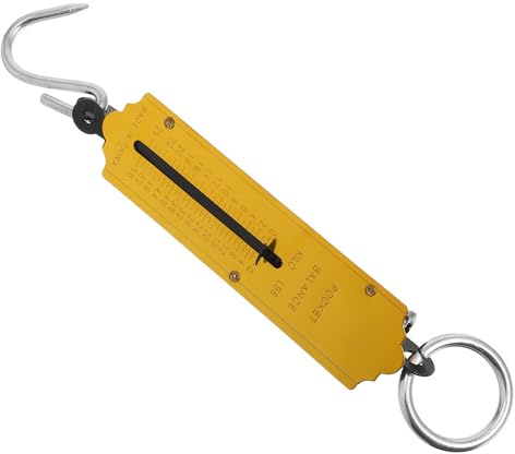 WRITWAA Balance Électronique de Poche Élégante pour Voyage Capacité 150kg, Balance à Poisson Portable en Fer, Échelle de Bagages Ergonomique pour Usage à Domicile