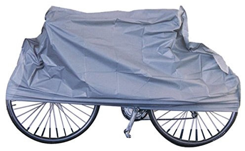 Buystarget Universal Bike Bicycle Cover for 2 Bikes Waterproof Cover with Lock Holes 210T Oxford Fabric Outdoor Storage Anti Rain UV Bike Covers Windproof Elastic Fits Most Bikes PU Coating Carry Bag