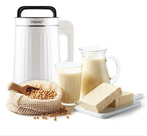 Maxxo MM01 machine à lait végétal automatique et machine à soupe chaude – blender chauffant inox 1,3 L 1100 W
