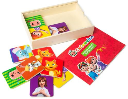CoComelon Wooden Memory Card Game - Educational Toy for Children