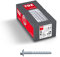 TOX Schraubanker Sumo Max 1 KB-U 10x200 mm, Sechskantkopf mit Bauscheibe, Stahl verzinkt, für Befestigung von Holzanbauteilen, bauaufsichtlich zugelassen für schwere Lasten, 25 Stück, 041101911