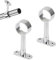 Support de Tringle à Rideau,Supports de Tringles de Garde Robe en Alliage de Zinc,Supports de Tringles de Garde Robe,Tringle de Penderie Support Central 2 Pièces Tokaneit