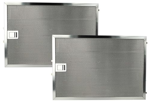 vhbw 2x Filter Metallfettfilter kompatibel mit Miele DA5294W (2006-2013) Dunstabzugshaube - 36,8 x 25,4 x 0,9 cm, Edelstahl