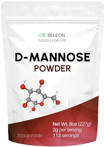 D-Mannose Powder 8 oz - Fast Dissolving Daily Supplement, Supports Bladder Wellness & Balance, for Women and Man