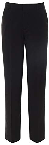 Chaps Little Boys' Flat Front Dress Pants, Black, 4