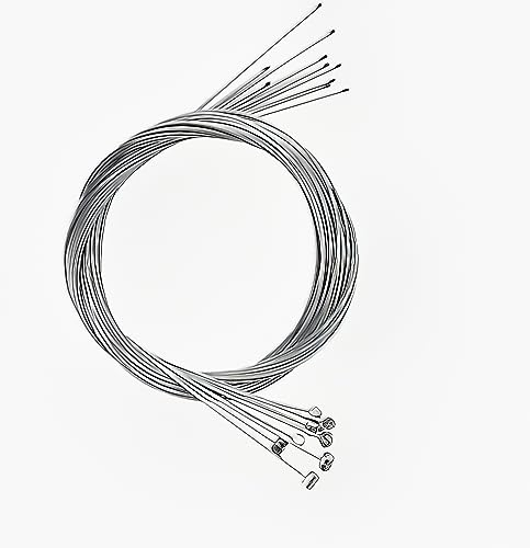 Lelukee Fahrrad Bremskabel, 10 Stück Bremszug Bowdenzugl, Bremsseil Bremsen Kabel für alle Kinds des Fahrrads, Mountainbikes, Citybikes (1,4 mm, 200 cm)