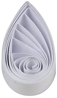 ODETOJOY Quilling pappersremsor 7 mm hantverk 1/4 tum pappersfiligran quilling remsa set för nybörjare korttillverkning scrapbooking-120 st 54 cm (vit)