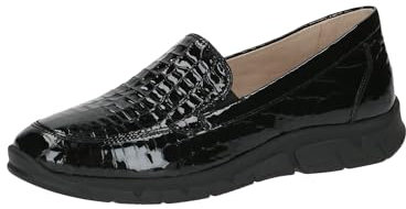 CAPRICE Pantoufles pour Femme 9-24651-43 Mocassin, Black Croco, 39 EU
