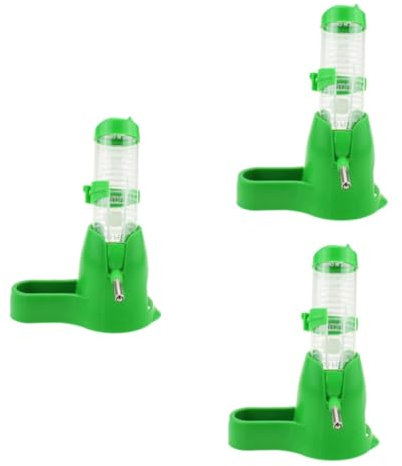3St Hamsterfutter und Wasserflasche Futterstelle für Kaninchen Igel Essen Haustier Hamster-Entferner Futterautomat für Hamster Hase Wasserspender Rattenvernichter Wiederverwendbar