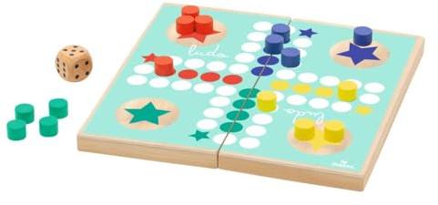 Moses. Ludo, Kinderspiel für zuhause und unterwegs, Outdoor Brettspiel mit Magnetverschluss zum Mitnehmen, Zeitloser Spieleklassiker für Kinder ab 4 Jahren