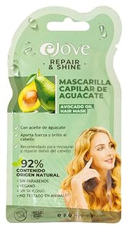 Ejove Mascarilla Capilar de Aceite de Aguacate | Nutre, Repara y Sella Puntas Abiertas | Hidratación Profunda para Cabello Seco o Dañado | Fortalece, Suaviza y Aporta Brillo Natural