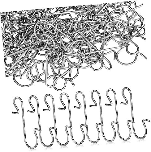 120 Stk S-haken-aufhänger S-förmige Aufhängehaken Weihnachtsschmuckhaken Für Baum Haken in S-form Zierhaken Draht Kugelhänger S Haken Weihnachtsornament-aufhänger Dekor Metall SOLUSTRE