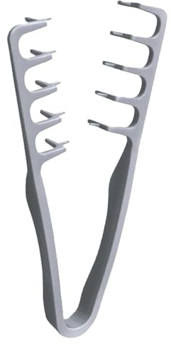 Pettine per lo styling con consistenza, 22,5 x 10,5 x 2,4 cm, pettine volumetrico per radici, pettini pony, di facile manutenzione, ideale per capelli ricci, parrucchiere, per donne