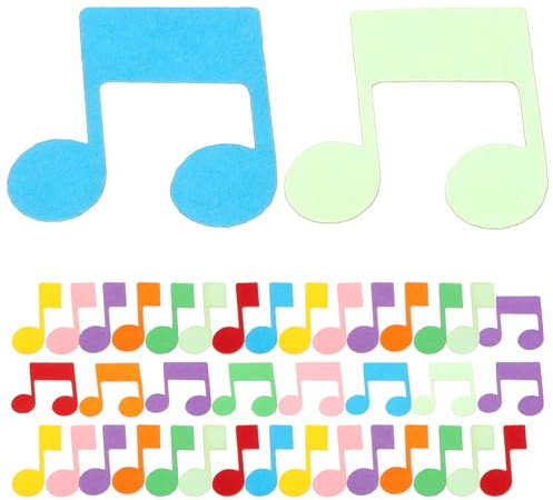 FIXOSHEE 200 Pezzi Coriandoli Musicali Multicolore in Carta Artigianale Decorazioni Sparsi per Feste e Matrimoni Addobbi per Eventi Sala Auto Bar e Club