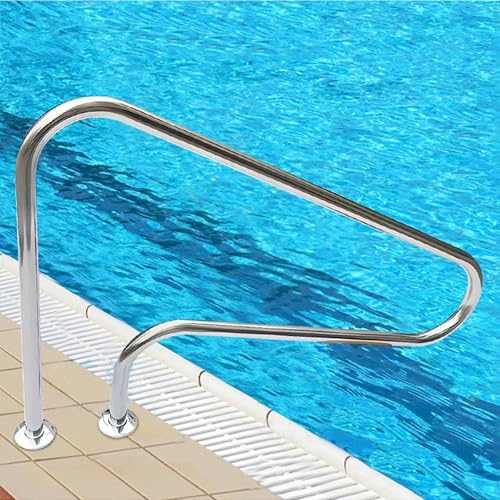 Barandillas de Piscina de Acero Inoxidable 304, Pasamanos de Seguridad Antideslizante para Entrada y Salida de Piscina