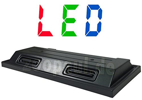 ZooPaul LED 100x40 cm Aquarium Terrarium Abdeckung Beleuchtung schwarz Deckel 100 Lux