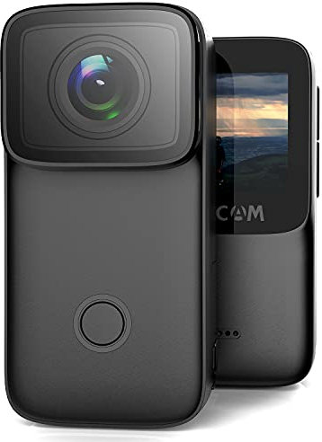 SJCAM C200 Action Cam 4KHD Portable Mini Ultra Light 40M Underwater Camera sportiva 154° Wide Angle Lens con Kit Accessori Adatto per Casco, Bicicletta