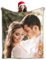 Gudina personalisierte Decke Fotodecke mit Eigenem Foto Name/extra weiche und gemütliche Sofadecke/personalisiertes Fotogeschenk/Decke mit Collage/Multiple Colors to Choose from-80cmX120cm