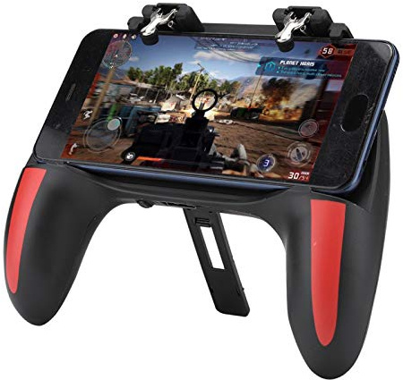 ciciglow Controller di Gioco Mobile, PUBG Controller di Gioco Mobile Presa di Gioco Smartphone Gamepad Controller di Gioco per Telefono con Doppia Ventola di Raffreddamento(5000mah)