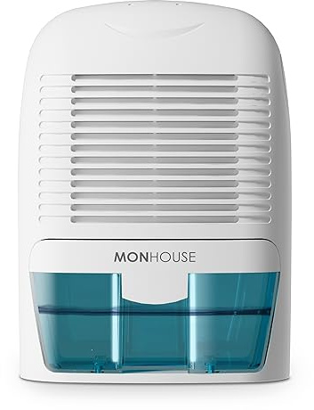 MONHOUSE Deumidificatore Da 1500 Ml - Assorbiumidita Portatile, Compatto E Silenzioso - Mini Deumidificatore Per Casa, Camera Da Letto, Auto, Ufficio, Garage E Cantina - Riduce Muffa E Umidita
