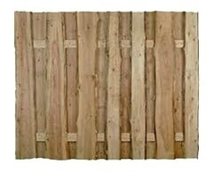 Sichtschutz Dicht-Zaun Bohlenzäune Kolding 180 x 150 cm (Breite x Höhe)  aus Holz (druckimprägniert, braun)