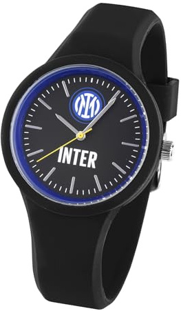LOWELL Reloj Deportivo Unisex con Logo Central FC Inter 38 mm, Negro/Logo Grande Azul, Taglia Unica, Adult