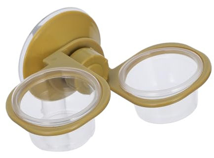 Milisten Hängende Reptilien-Wasser Und Futterschale Doppelte Schüsselkonstruktion Einfache Montage Vielseitig Einsetzbar Für Reptilien Und Andere Haustiere Wiederverwendbar Und Stabil