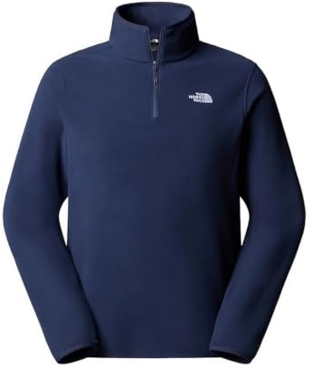 The North Face Men's Glacier Fleece 1/4 Zip Sweatshirt, Summit Navy, L