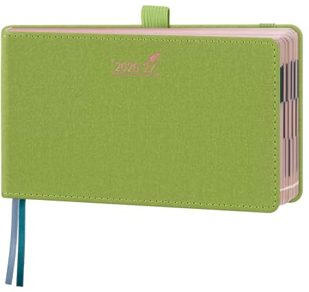 BEZEND Pocket Diary 2026-2027 Landscape Week to View Slim 9.5 x 16.8 cm