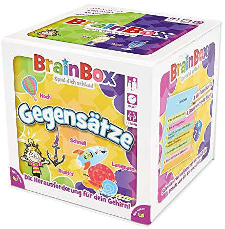 BRAINBOX 2094928 Gegensätze, Lernspiel, Gedächtnisspiel, Quizspiel für Kinder ab 4 Jahren