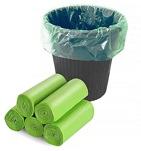 Bamyko Bin Liners 20L, 100 Counts Compostable Food Waste Caddy Bin Bags 4-6 Gallon,2025 Thickened - Durable-Tough Caddy Bin Bags Liner for Waste Kitchen/Garden/Office/Home/Pet (60 x 50cm)