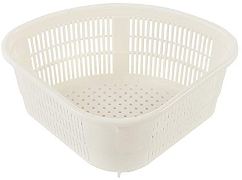 Brussels08 Triangular Sink Basket Shelf Sink Corner Drains Strainers Box Kitchen Draining Basket Plastic Storage Rack for Sponge Fruit Soaps Box White