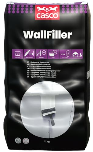 CASCO - Gipsbaserat väggspackel - Casco WallFiller - Vit - 10kg
