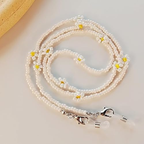 SOREZE Perles colorées Masque Sangle Collier Lunettes chaîne Porte-Lunettes Lunettes de Soleil lanière pour Femmes Filles Lunettes Cordon