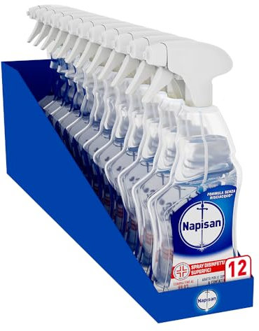 Napisan Spray Disinfettante Superfici, Confezione da 12 pezzi da 740 ml di Disinfettante Superfici, Spray da 740 ml