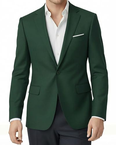 WYWK Mens Blazer Smart Casual Slim Fit Suit Lightweight Jacket Sports Coat