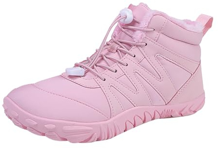 Zapatos descalzos para mujer de invierno, con puntera ancha, zapatos de invierno descalzos para hombre y exterior, impermeables, antideslizantes, botas de nieve, cálidas, botas de invierno, zapatos de