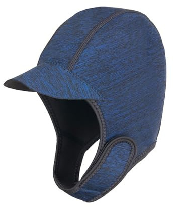 wisoolkic Gorro de Surf para Mujer y Hombre, cálido Gorro de Buceo Neopreno con Correa para la Barbilla para máxima Comodidad, Buceo Neopreno y Nailon, elástico, Traje térmico.