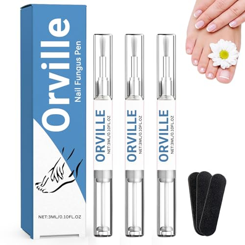 Orville Nail Fungus Pen, 2026 Fungus Nail Treatment Pen-3ml, Orville Fungus Pen, with Nail File, Natural Ingredients, Suitable for Nail Fungus Treatment for Toenails and Fingernails (3 PCS)