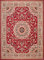 Carpeto Orientteppich Teppich Rot 300 x 400 cm Medaillon Muster Kurzflor Verona Kollektion