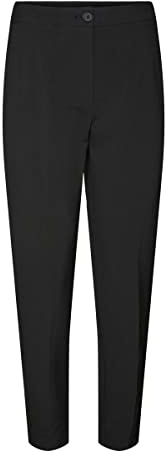 VERO MODA Vmsasie HR Tapered Noos-Pantalón Deportivo Zanahoria, Negro, 36W x 34L para Mujer